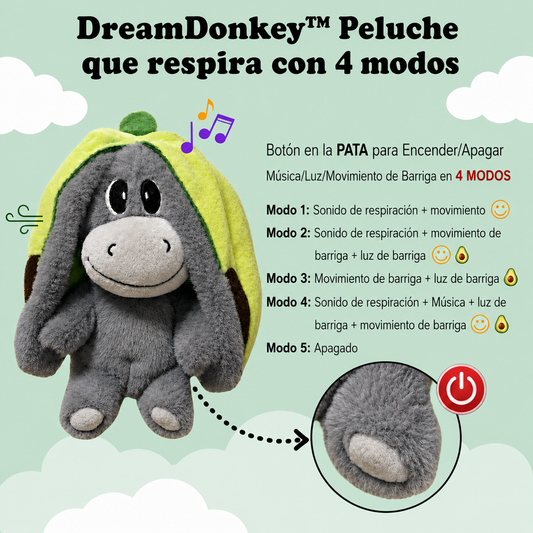 DreamDonkey™ Peluche Transformable que Respira