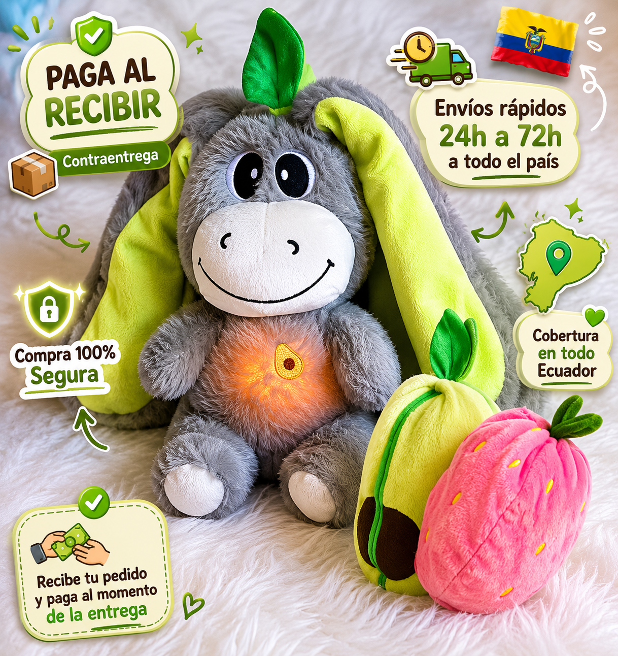DreamDonkey™ Peluche Transformable que Respira